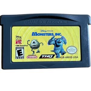 Monsters, Inc. Nintendo Game Boy Advance 2001 Game Cartridge Only GBA